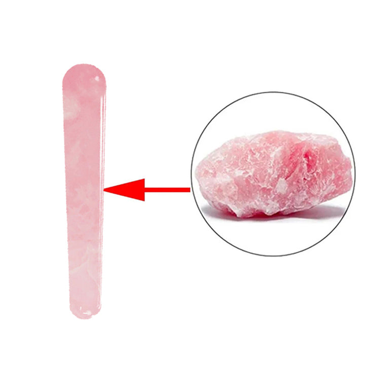 Premium Natural Quartz Yoni Wand Crystal Massage Stick for Acupuncture, Face Scraping, and Beauty Care – Made from Rose Quartz