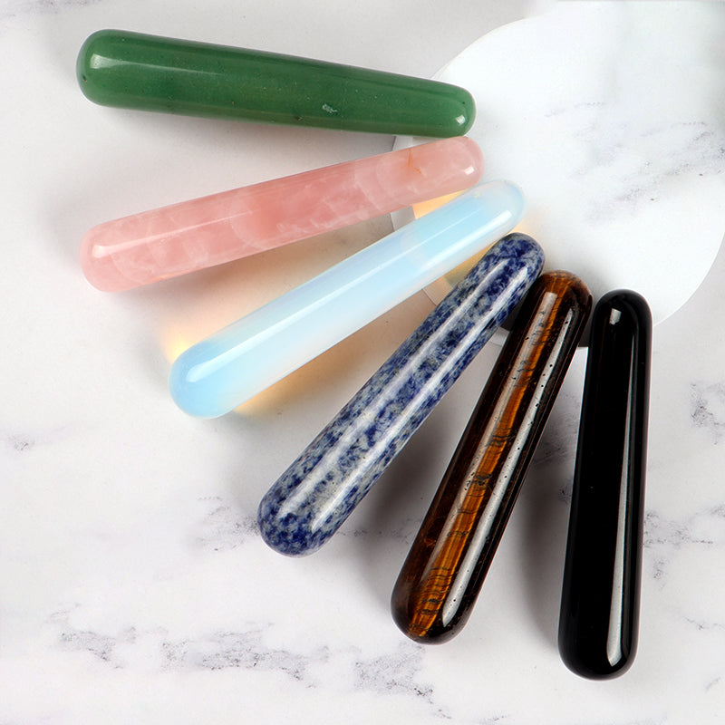 Premium Natural Quartz Yoni Wand Crystal Massage Stick for Acupuncture, Face Scraping, and Beauty Care – Made from Rose Quartz