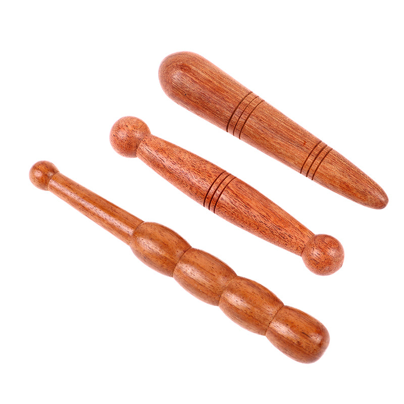 Premium Wooden Spa Massage Tool - Muscle Roller Stick for Cellulite Blasting, Deep Tissue Release, Foot and Body Self-Massage