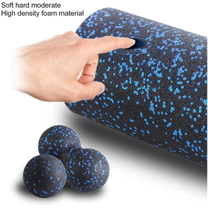 Premium Foam Roller Set for Muscle Recovery, Yoga, and Fascia Release, High-Density EPP Back Roller Massage Balls for Men & Women, 3/5 PCS Fitness Equipment for Flexibility and Pain Relief - StrengthXPhysiotherapy