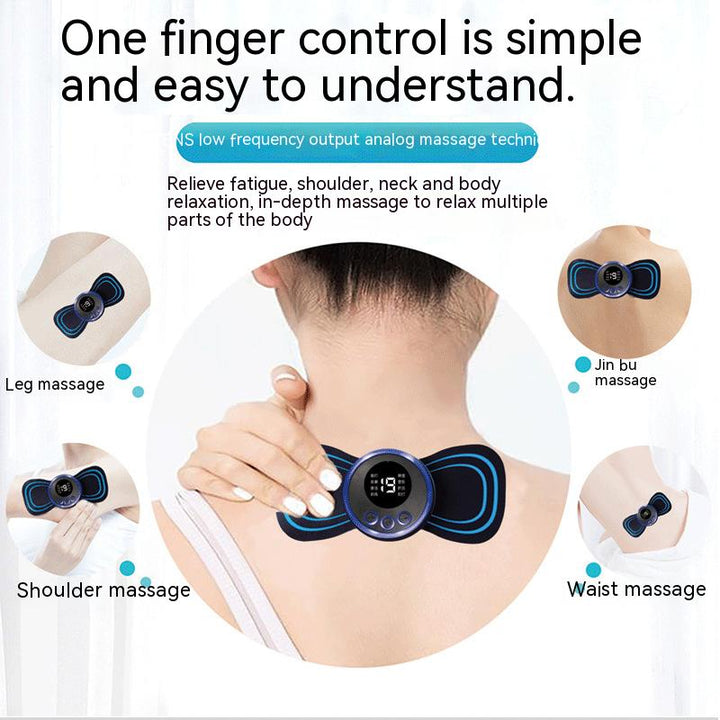 Premium Electric Pulse Neck Massager EMS TENS Cervical Massager for Neck and Back Pain Relief, Muscle Stimulator, and Deep 