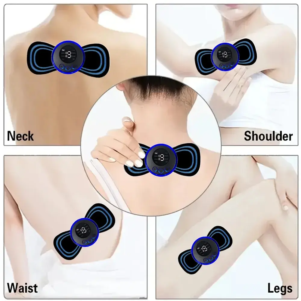Premium Electric Microfluidic Massager for Full Body - 8 Modes & 19 Strength Levels, Deep Tissue Massage for Neck, Shoulder 