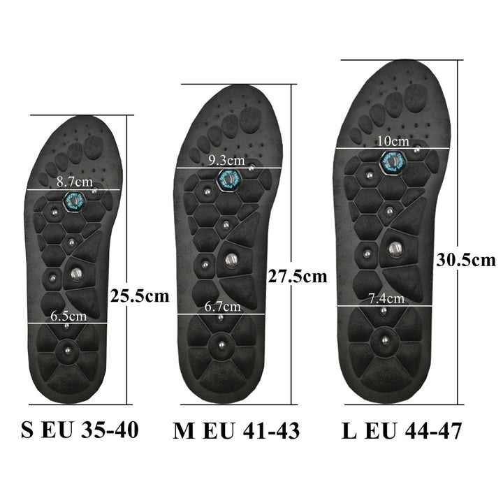 Premium Magnetic Therapy Insoles for Weight Loss and Arch Support - Comfortable Acupressure Shoe Pads for Men & Women, 