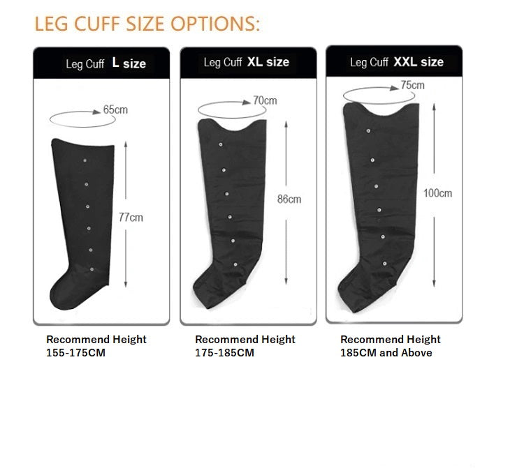 Premium Pressotherapy Air Compression Boots for Legs – 6 Chamber Massager for Muscle Recovery, Improved Circulation, 