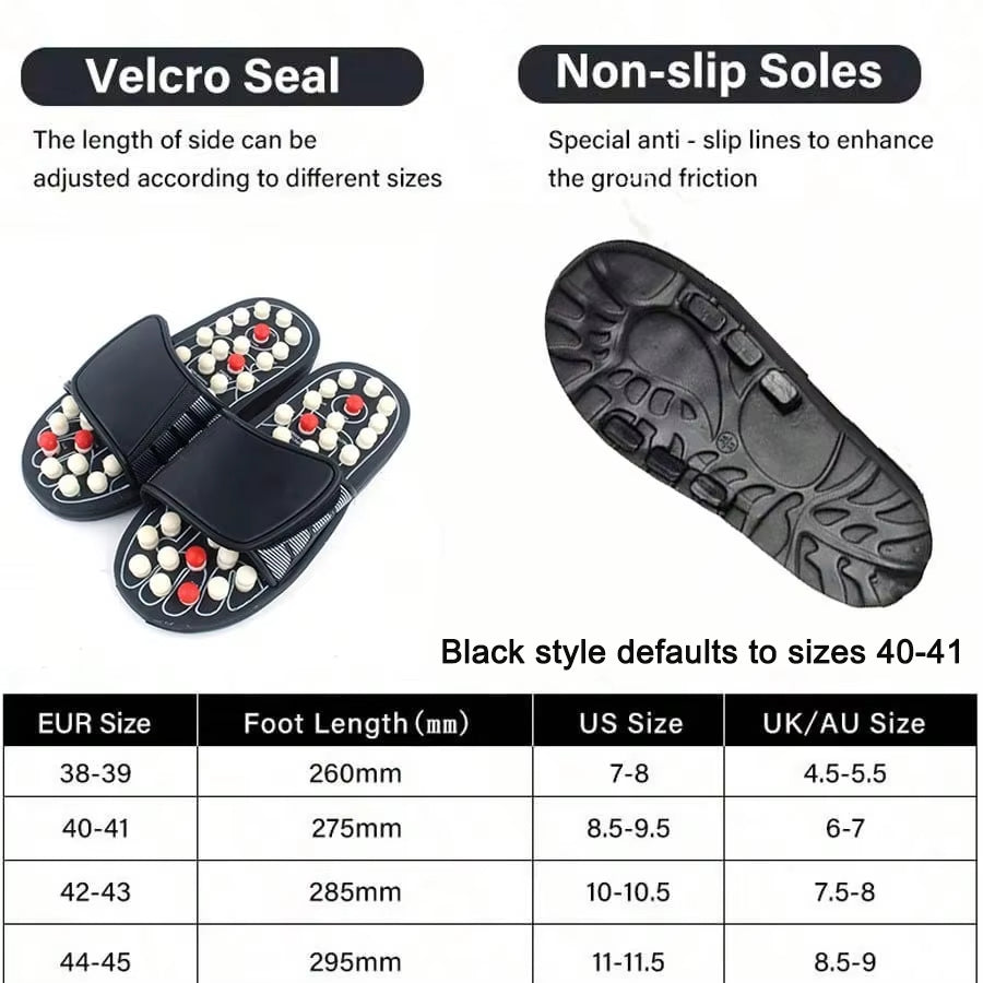 Premium Foot Massage Slippers for Reflexology and Moxibustion – Comfortable Walking Shoes for Pain Relief and Relaxation, 