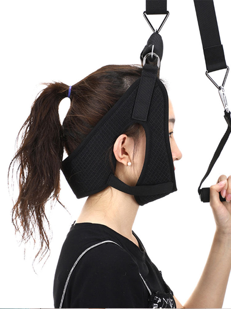 High-Quality Cervical Neck Traction Device for Home Use, Over-Door Neck Stretcher Hammock, Pain Relief & Spine Correction  