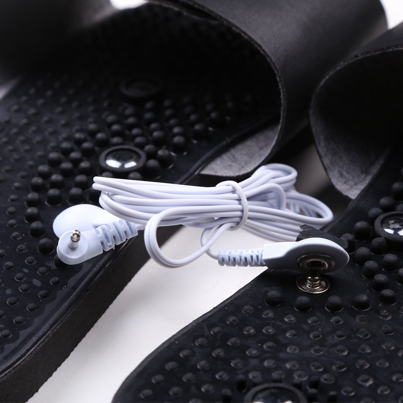 Premium Electric Muscle Stimulator Massage Slippers for Pain Relief – TENS Therapy Foot Massager with Acupuncture Function 