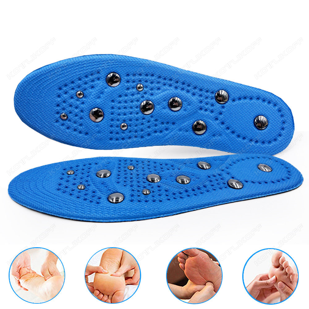 Premium Magnetic Therapy Massage Insoles for Weight Loss - Unisex Foot Acupressure Shoe Pads for Slimming, Comfortable 