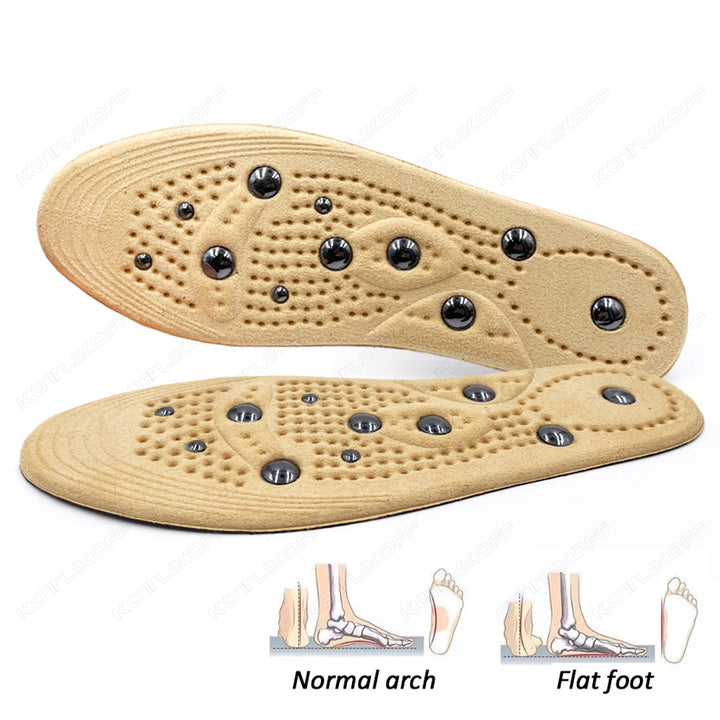 Premium Magnetic Therapy Massage Insoles for Weight Loss - Unisex Foot Acupressure Shoe Pads for Slimming, Comfortable 
