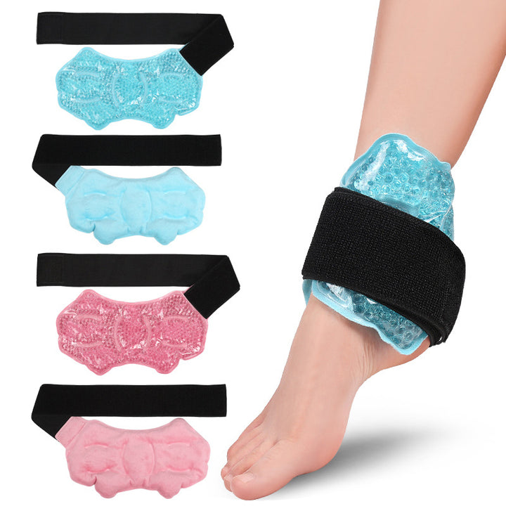 Premium Reusable Ankle Ice Heat Pack for Pain Relief, Hot Cold Compress Gel Wrap for Foot, Knee, Elbow, and Wrist Therapy, 