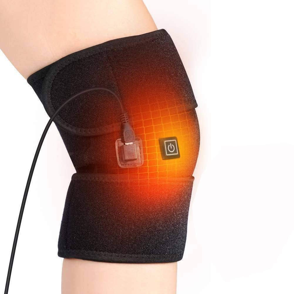 Premium Electric Heating Knee Protection – Adjustable Knee Joint Care Tool with 3 Temperature Levels and One-Click Control 