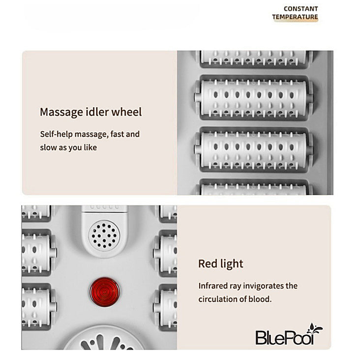 Premium Portable Thermostatic Foot Massage Tub – Foldable Heating Automatic Foot Bath for Home Relaxation & Blood Circulation