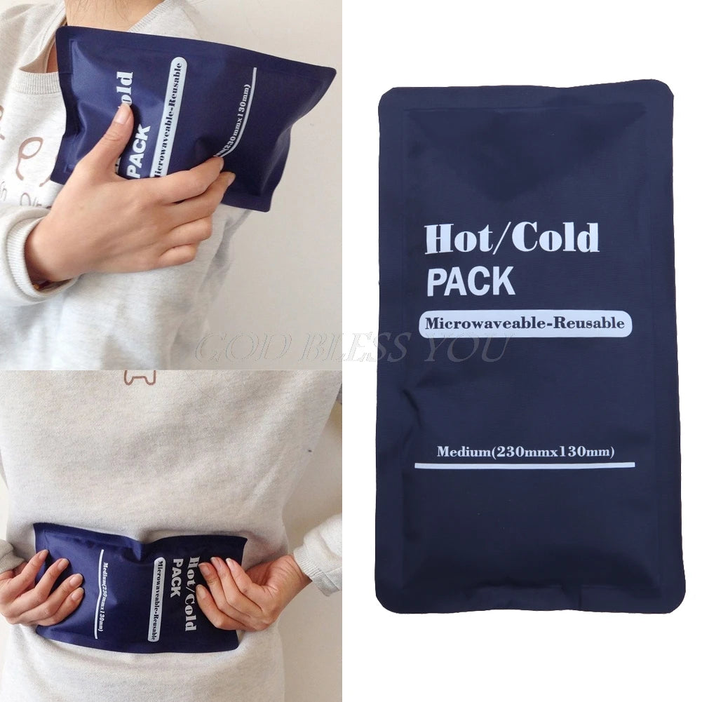 Premium Reusable Hot Cold Therapy Pack Gel Pad for Pain Relief | Microwaveable Ice Pack | Compress for Swelling, Toothache, 