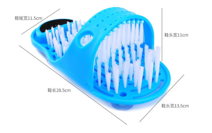 Premium Shower Foot Scrubber Massager – Exfoliating Cleaner Brush for Dead Skin Removal, Foot Spa Slipper, Sand Stone Foot 