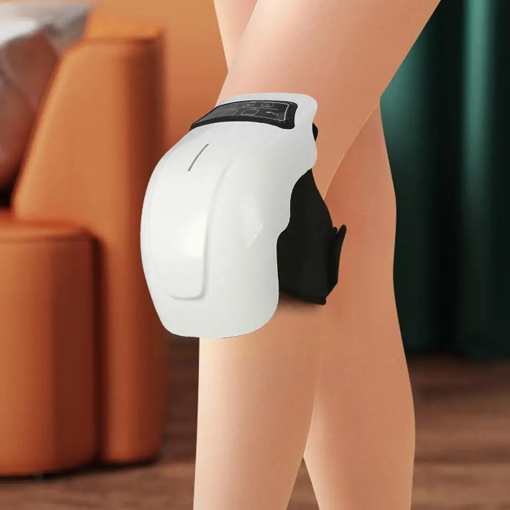 Premium Wireless Heated Knee Massager - Multifunctional Vibration & Hot Compress Therapy, 360° Wrap, Adjustable Temperature 