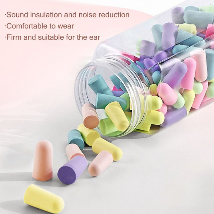 Premium Noise Reduction Earplugs - 10/24/60pcs Comfortable Soft Foam Ear Plugs for Sleep, Anti-Noise Ear Protector, Effective