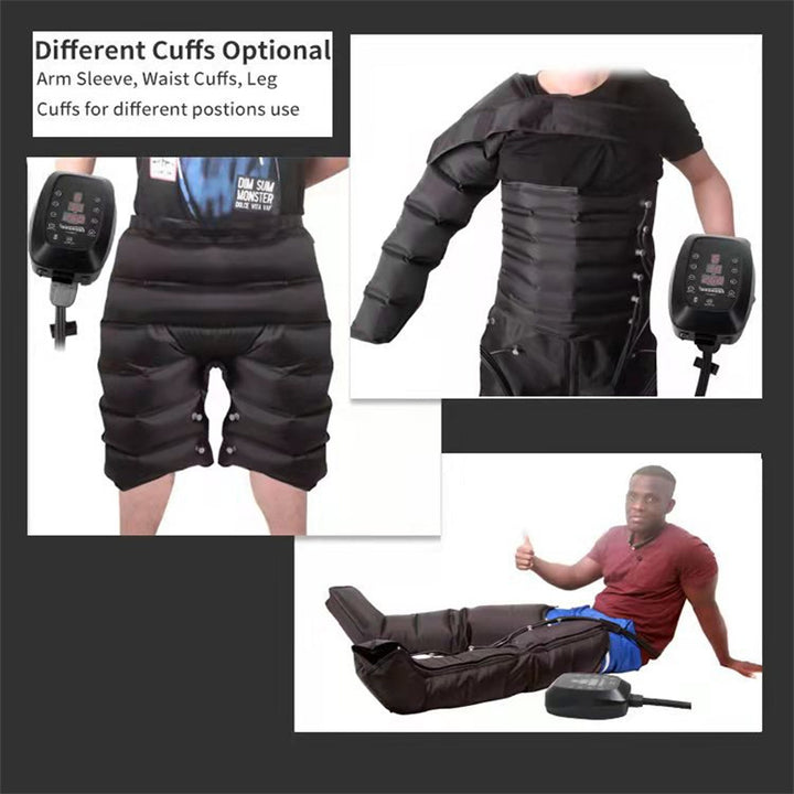 Premium Air Compression Massager for Legs and Feet – 6 Cavity Pressotherapy Boots for Improved Blood Circulation, Relaxation,