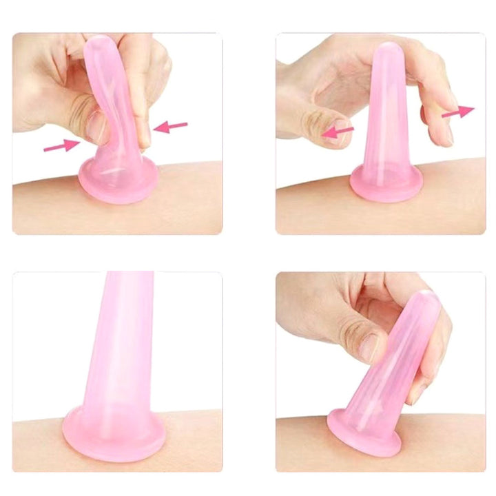 High Quality Silicone Cupping Set for Face – Health Care Facial Lifting Massage Cups, Mini Eye Vacuum Cans, Safe and Durable,