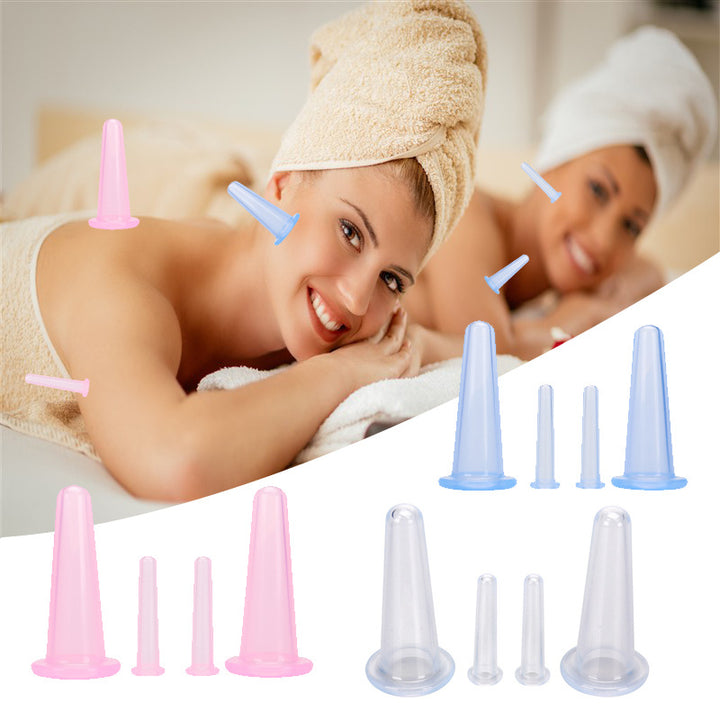 High Quality Silicone Cupping Set for Face – Health Care Facial Lifting Massage Cups, Mini Eye Vacuum Cans, Safe and Durable,