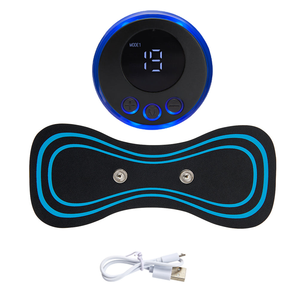 Premium Electric EMS Foot Massager - Rechargeable Pulse Muscle Stimulator with Remote Control, 8 Modes, 19 Intensity Levels