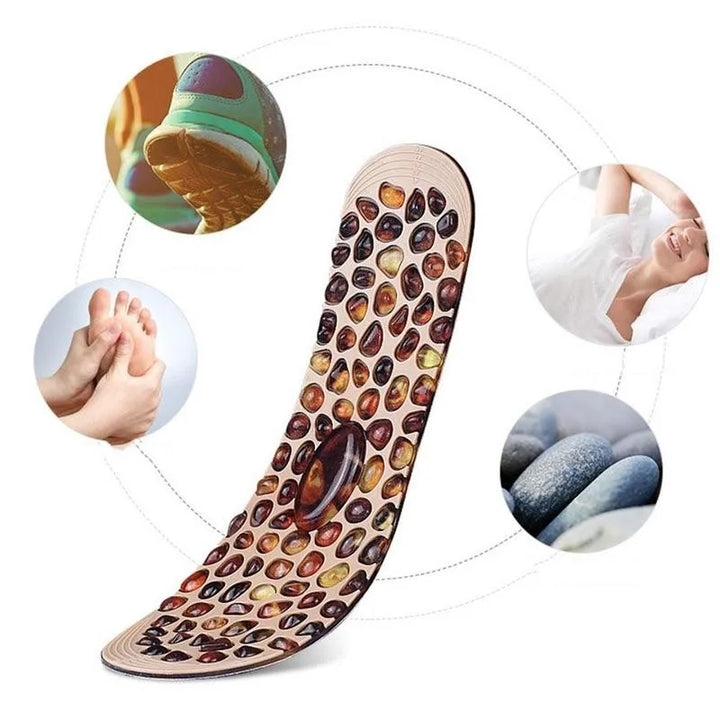 Premium Magnetic Massage Insoles for Foot Acupressure, Slimming Shoe Pads for Weight Loss in Men and Women, High-Quality 