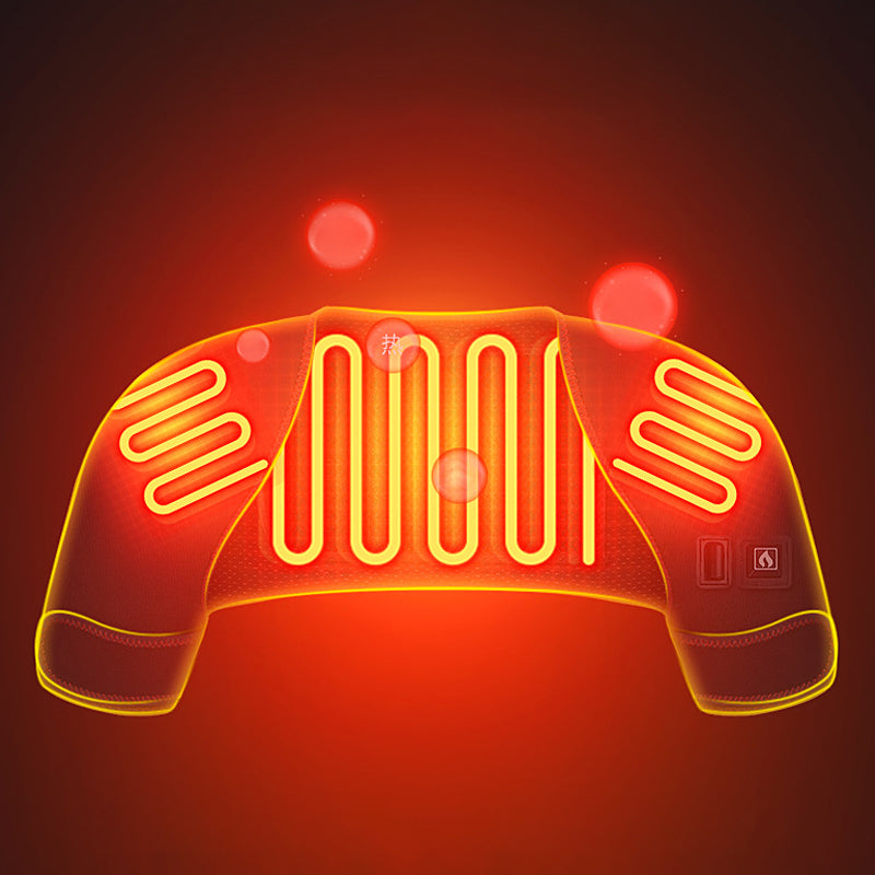 Premium Electrically Heated Shoulder Protector for Cervical Vertebra Warmer, Massage Therapy Cuff for Shoulder Soreness 
