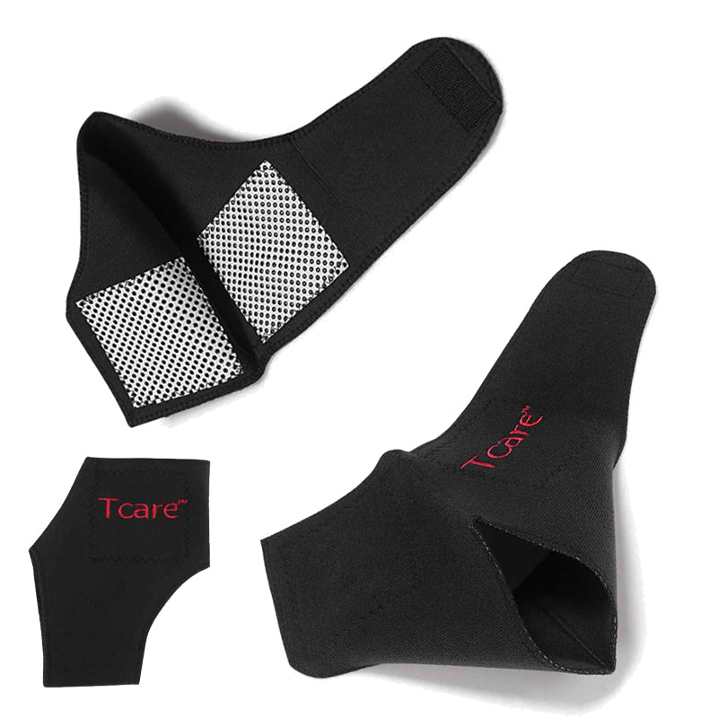 Premium Magnetic Therapy Ankle Brace with Tourmaline, Self-Heating Far Infrared Support, Adjustable Compression, Foot
