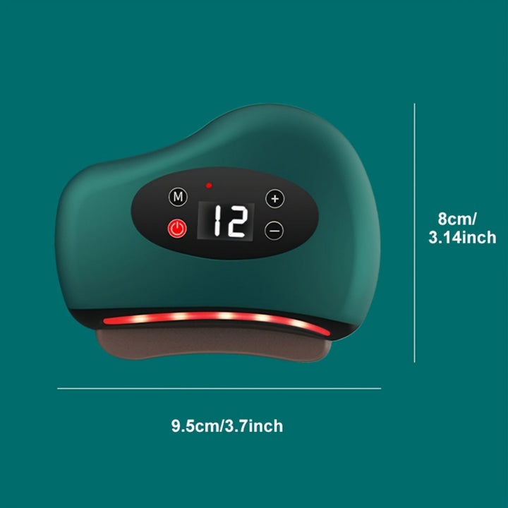 High Quality Electric Guasha Massager with Heating & Vibration – Hot Compress Eye & Face Tool for Skin Lifting & Wrinkle 