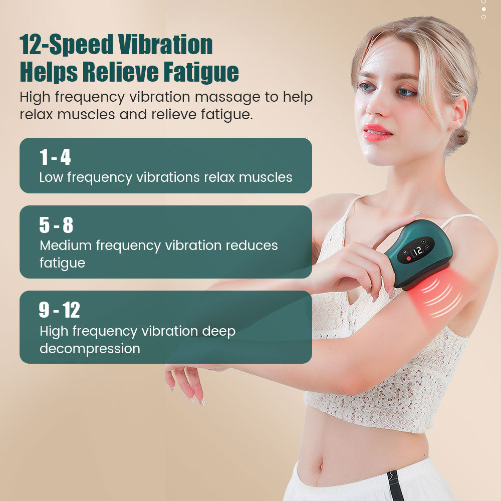 High Quality Electric Guasha Massager with Heating & Vibration – Hot Compress Eye & Face Tool for Skin Lifting & Wrinkle 