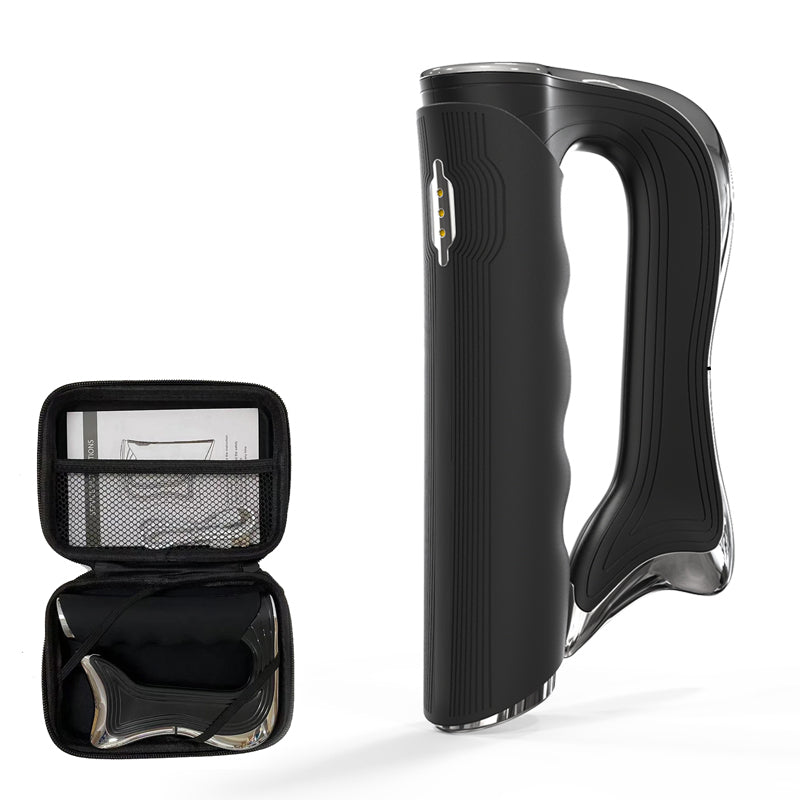 Premium Electric Muscle Massager for Deep Tissue Therapy – NMES Myofascial Gua Sha Scraper, Micro-Vibration & Micro-Current, 