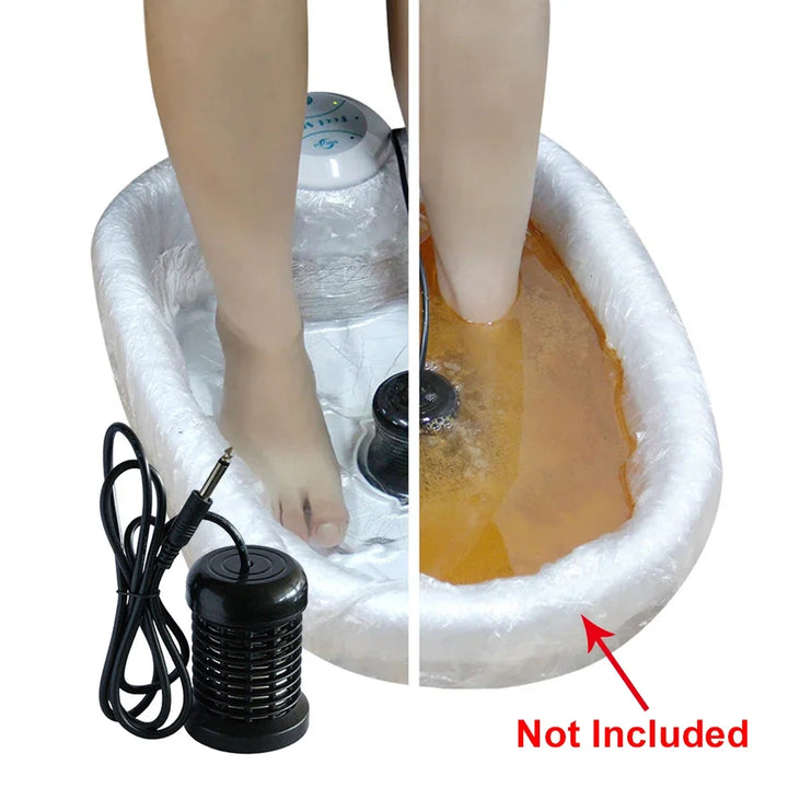 Premium Electric Foot Spa Massager – Mini Ionic Detox Bath with Vibrating Whirlpool & Pressotherapy, Aqua Cleanse for 