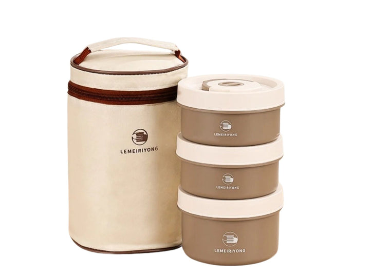 Premium Insulated 304 Stainless Steel Lunch Box – Multi-Layer Design, Microwave Safe, Durable, Leak-Proof, Perfect for On-the