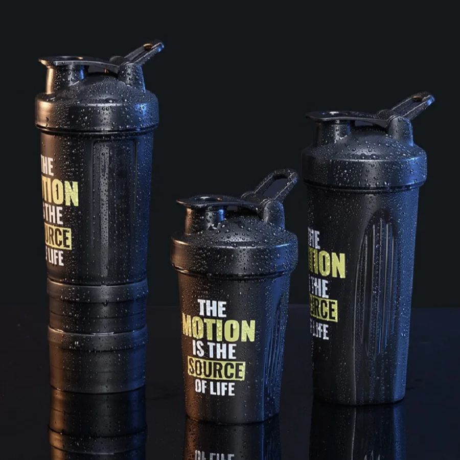 Premium Sports Shaker Cup – Large Capacity Leak-Proof Fitness Water Bottle – Portable, Thickened, Graduated Design for Gym, 