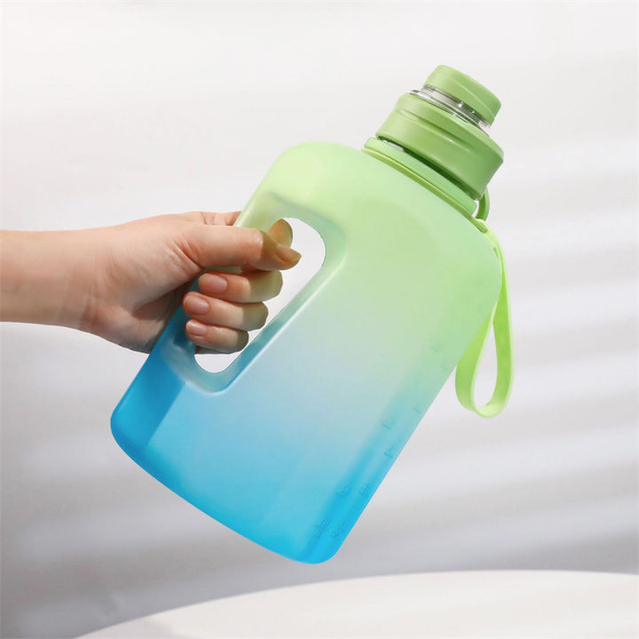 Premium 2.2L Large Capacity Sports Water Bottle – BPA-Free, Gradient Plastic, Portable Kettle with Straw, Leak-Proof, Ideal 