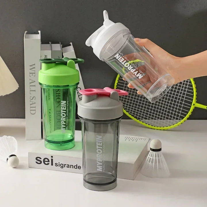 Premium 600ML Shaker Bottle – BPA-Free Sports Water Bottle with Protein Mixer – Portable Travel Cup with Stainless Steel 