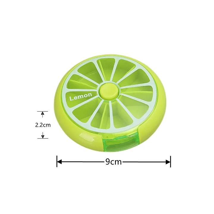 Premium Mini Travel Vitamin Pill Box – 7-Day Organizer, Small Portable Container for Pills, Medicine, Fish Oils, and Tablets 