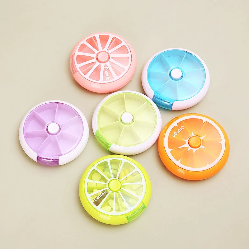 Premium Mini Travel Vitamin Pill Box – 7-Day Organizer, Small Portable Container for Pills, Medicine, Fish Oils, and Tablets 