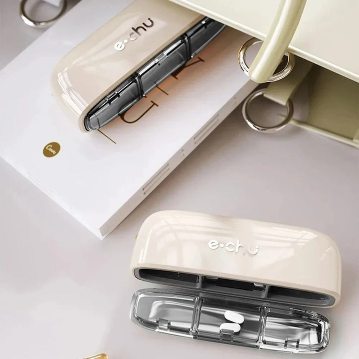 Premium Portable Pill Organizer – 3 Times A Day Medicine Box, Travel-Friendly, Compact Design with Waterproof Seal, Food