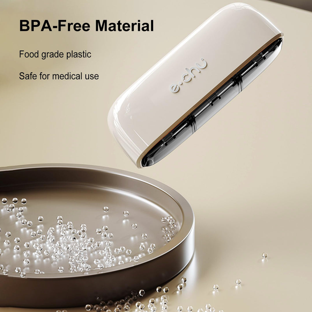 Premium Portable Pill Organizer – 3 Times A Day Medicine Box, Travel-Friendly, Compact Design with Waterproof Seal, Food