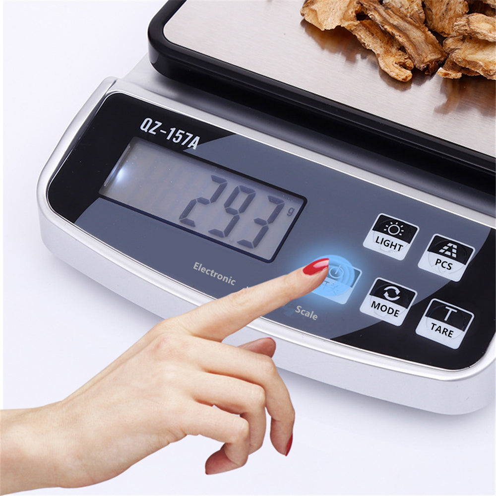 Premium Electronic Kitchen Scale - USB Rechargeable Smart Digital Balance for Food, Coffee, and Baking (3KG/5KG/10KG 