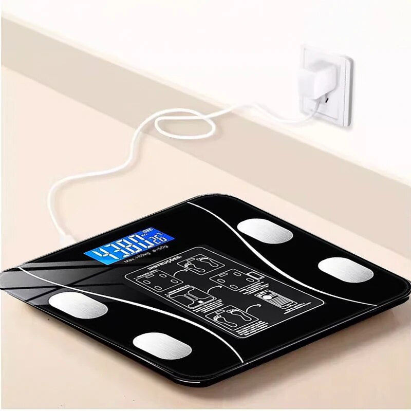Premium Bluetooth Body Fat Scale – Intelligent, Accurate, and Rechargeable Household Weighing Scale for Adults