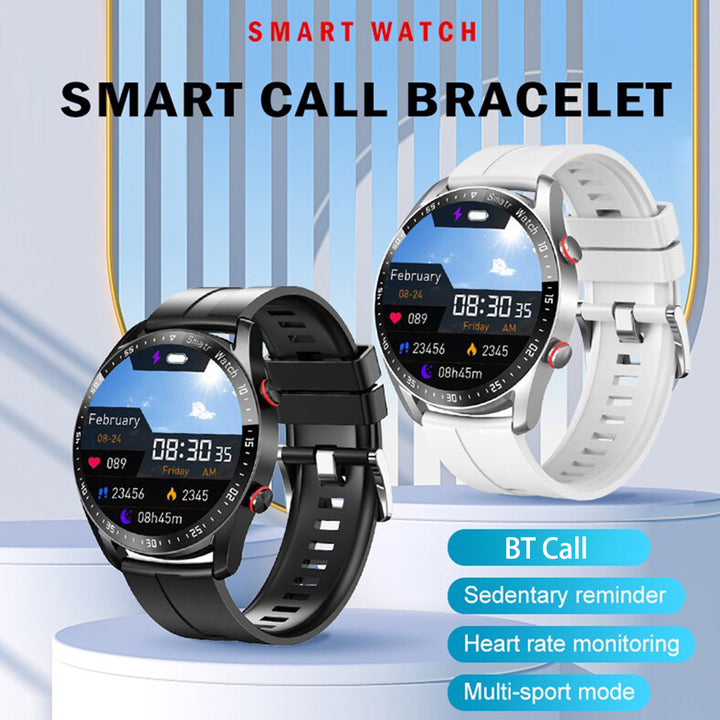 Premium Bluetooth Call Smartwatch for Men - ECG+PPG Health Monitoring, IP67 Waterproof, Heart Rate & Blood Pressure Tracker, 