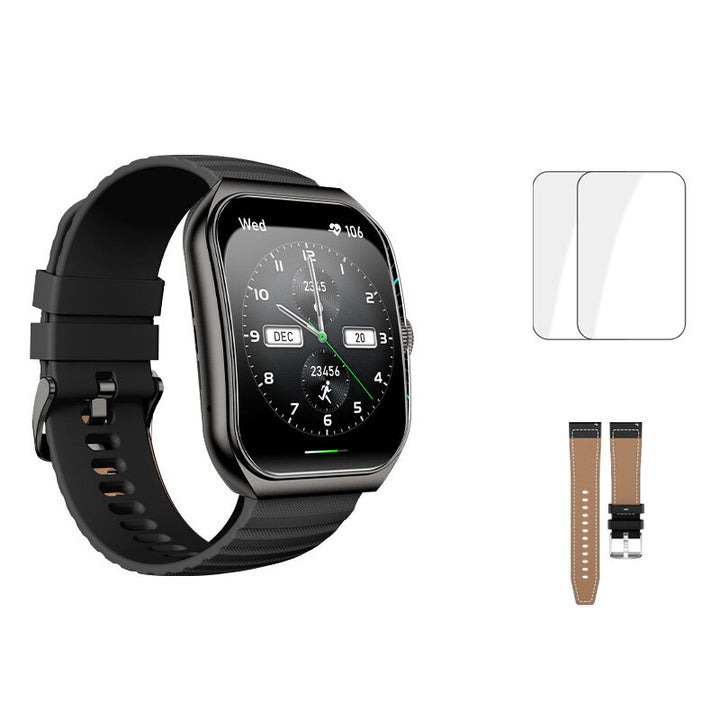 Premium Smartwatch with 1.96" Curved AMOLED Display, Bluetooth Calling, IP68 Waterproof, 100+ Sports Modes, AI Voice 