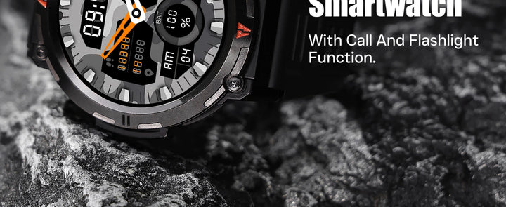 Premium Smart Watch for Men, Bluetooth Call, Full Touchscreen, Health Monitor, IP68 Waterproof, Fitness Tracker, Flashlight, Custom Faces, iOS & Android Compatible - StrengthXPhysiotherapy