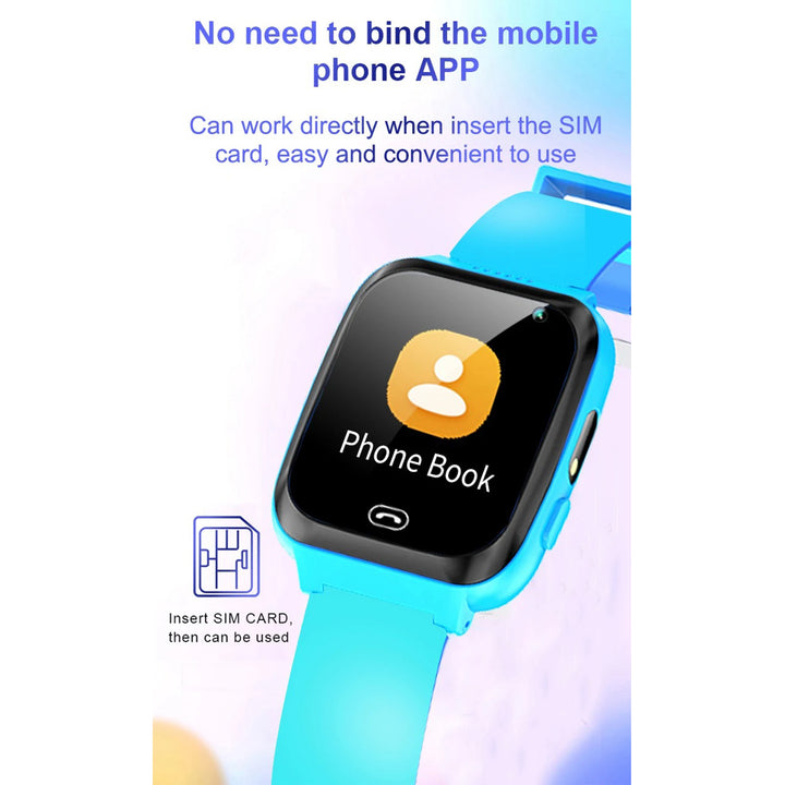 Premium 4G Kids Smartwatch – Video Call, GPS Tracking, IP67 Waterproof, 8GB ROM, Health Monitoring, Wi-Fi, Voice & Video Calls, Android Compatibility - StrengthXPhysiotherapy