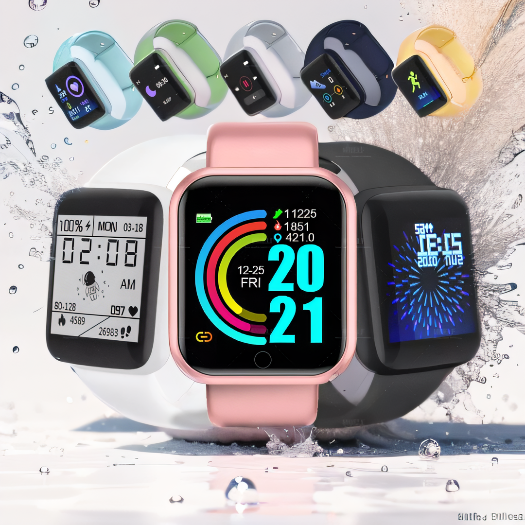 Premium Fitness Smartwatch for Men & Women – Blood Pressure & Oxygen Monitor, Sleep Tracker, Sports Watch, Fitness Bracelet, 