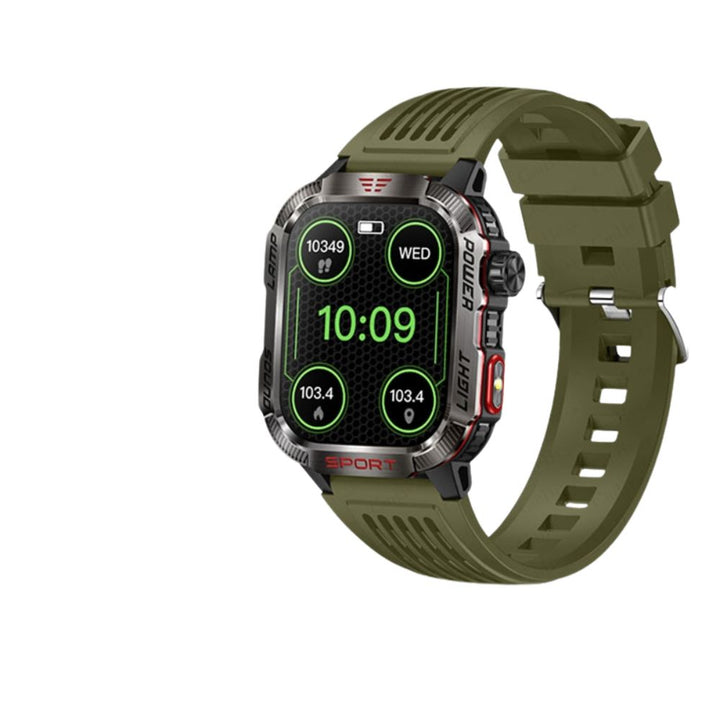 Premium GPS Smartwatch for Men – 2.01" HD Display, Waterproof, Bluetooth Calling, Compass, Flashlight, Fitness Tracker, 600m 