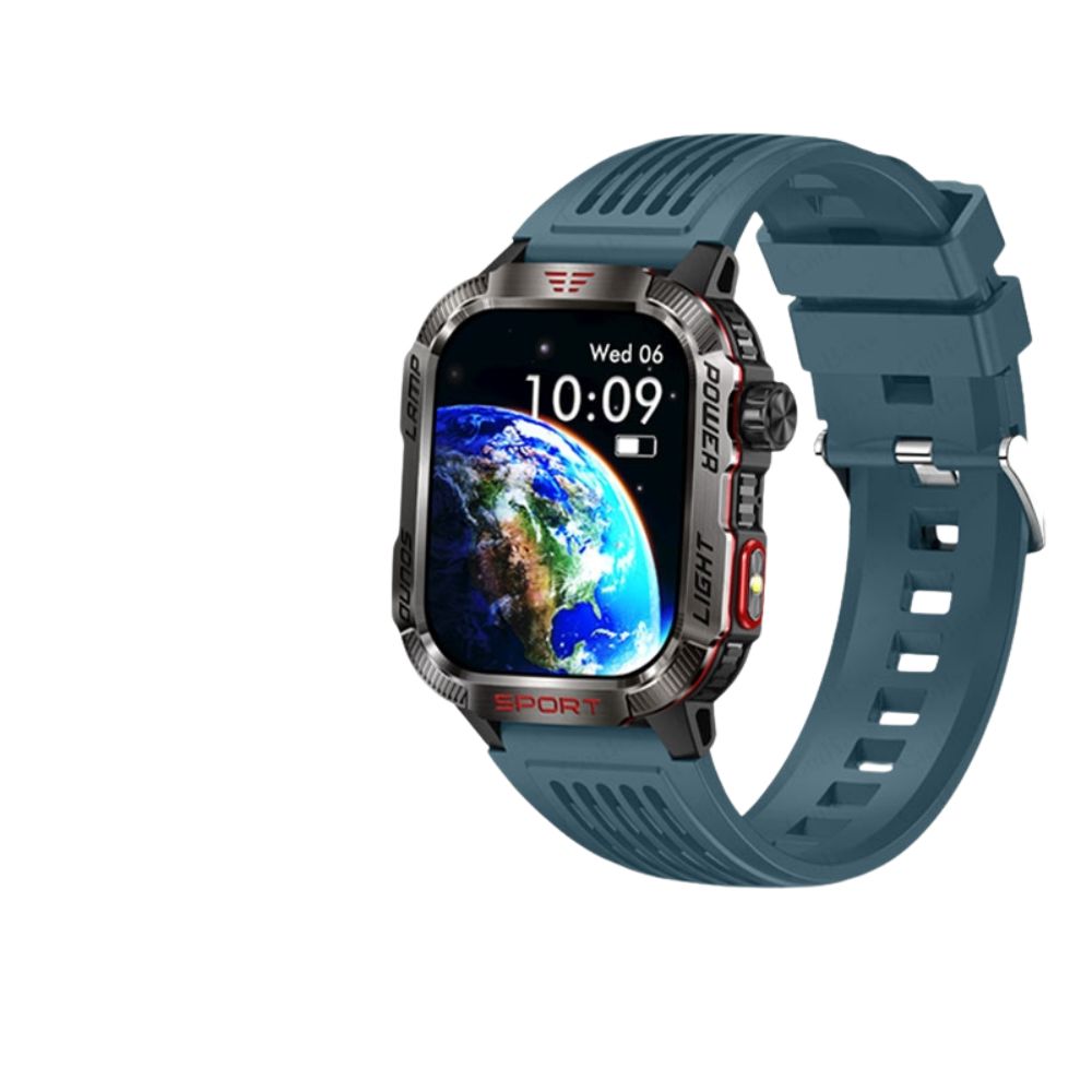 Premium GPS Smartwatch for Men – 2.01" HD Display, Waterproof, Bluetooth Calling, Compass, Flashlight, Fitness Tracker, 600m 