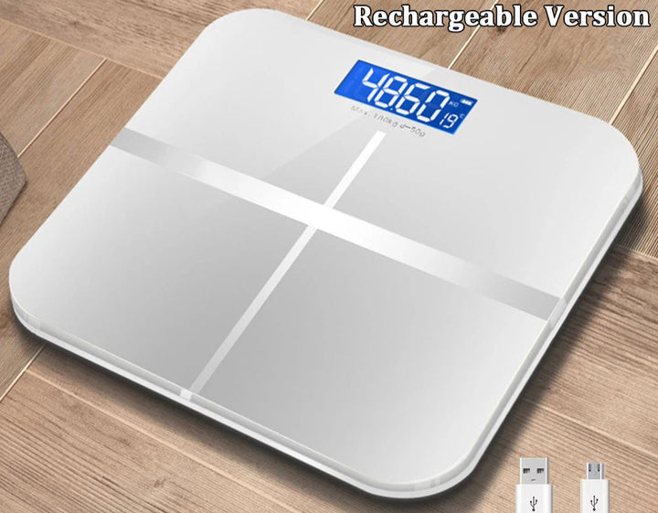 Premium Voice Broadcast Body Fat Scale – 8-Electrode Bioimpedance Analyzer, Smart Body Composition Scale with Professional 