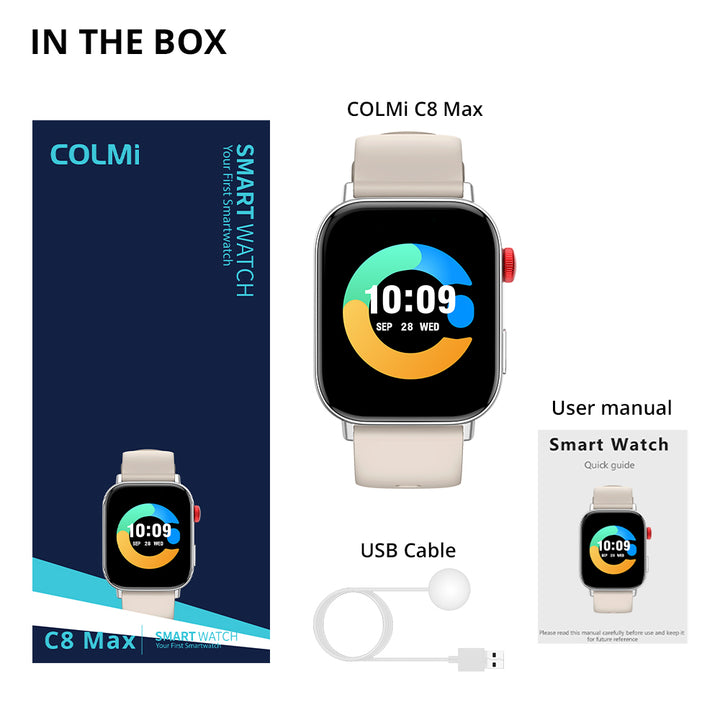 Premium Voice Calling Smartwatch – 1.9" Health Monitoring, IP68 Waterproof, Smart Notifications, Fitness Tracking, Voice 